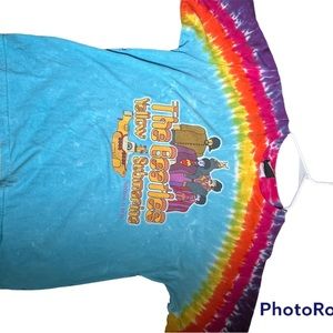 Vintage *RARE * liquid blue 2005 Beatles yellow submarine shirt